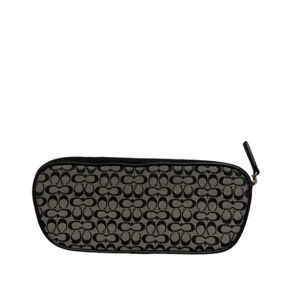 Coach vintage y2k black gray mini signature c case